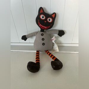 Vintage Miniso Life Halloween Black Cat Sitting Plush